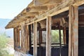 Ruined house in the desert