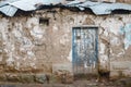 Ruined house entrance Royalty Free Stock Photo