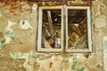 Ruined house window Royalty Free Stock Photo
