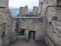 Ruined interior of Spis castle, Slovakia