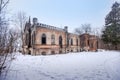 Ruined Khvostov estate in Shatalovka village near Yelets town, Lipetsk region, Russia