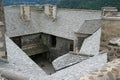 ruined medieval castle - murol - france Royalty Free Stock Photo