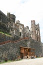 ruined medieval castle - murol - france Royalty Free Stock Photo