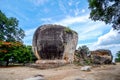 Ruined Mingun Pagoda is a massive unfinished pagoda built at the end of the 18th century, that was meant to be the largest pagoda Royalty Free Stock Photo