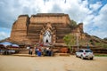 Ruined Mingun Pagoda is a massive unfinished pagoda built at the end of the 18th century, that was meant to be the largest pagoda Royalty Free Stock Photo