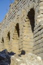 Ruined old stone staircase. Royalty Free Stock Photo