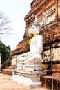 Ruined Old Temple of Ayutthaya, Thailand,