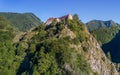 Ruined Poenari fortress, Romania Royalty Free Stock Photo