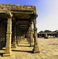 Ruined Quwwat ul-Islam Mosque known as Might of Islam at Qutub Minar complex in New Delhi Royalty Free Stock Photo