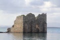 Ruined and restored castle at Iasos Turkey on the Aegean Sea near Bodrum Royalty Free Stock Photo