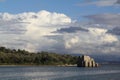 Ruined and restored castle at Iasos Turkey on the Aegean Sea near Bodrum.