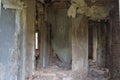 Ruined room in an old abandoned house