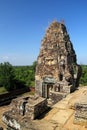 Ruined Sandstone Structure at Angkor Wat Royalty Free Stock Photo