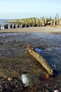 Ruined seaside pier Royalty Free Stock Photo