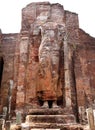 The ruined standing Buddha statue Royalty Free Stock Photo