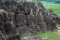 Ruined statue in heritage Buddhist excavated site Ratnagiri meaning hill of jewels between the Brahmani and Birupa rivers