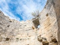 Ruined architecture in Les Baux-de-provence Royalty Free Stock Photo