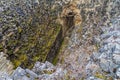 Ruined stone walls at Kuelap ruins, northern Pe