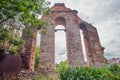 Ruined temple, falling bell tower, the concept of loss of faith