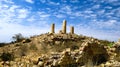 Ruined Temple of Mariam Wakino, Qohaito ancient city, Eritrea Royalty Free Stock Photo