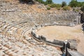 Ruined theatre of Priene ancient city in Turkey