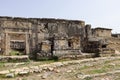 Ruined tomb in Necropolis of ancient city Hierapolis, Pamukkale, Turkey Royalty Free Stock Photo