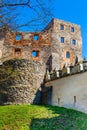 Ruined wall of Castle Grodno building Royalty Free Stock Photo