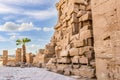 Ruined wall in Karnak