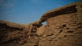 Ruined wall of king palace, Ur, Dhi Qar, Iraq Royalty Free Stock Photo