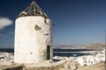 Ruined windmill Mykonos Town Greece