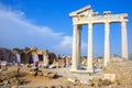 Ruines of ancient greek temple in Side, Turkey