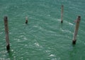 Ruines of jetty. Royalty Free Stock Photo