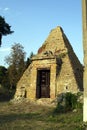 Ancient Ruins of  Pyramid-tomb entrance Royalty Free Stock Photo