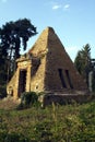 Ruins of  Pyramid-tomb entrance Royalty Free Stock Photo