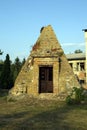 Real Pyramid-tomb with entrance in mystic world Royalty Free Stock Photo