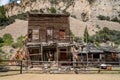 Ruins of the abandoned Bayhorse Ghost Town in the Salmon Challis National Forest of Idaho