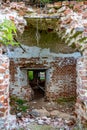 Ruins of the abandoned church of St. John the Evangelist of the 18th century in Fedorovsky