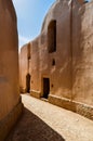 Ruins of the abandoned mud brick city Kharanaq near the ancient city Yazd in Iran Royalty Free Stock Photo