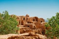 Ruins of the abandoned mud brick city Kharanaq near the ancient city Yazd in Iran