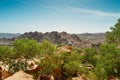 Ruins of the abandoned mud brick city Kharanaq near the ancient city Yazd in Iran Royalty Free Stock Photo