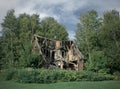 Ruins of abandoned rural house