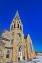 Ruins of the Abandoned St. Ambrose Church in St. Nazianz Wisconsin Royalty Free Stock Photo