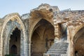 Ruins of the Abbey of Bellapais in the Northern Cyprus. Royalty Free Stock Photo