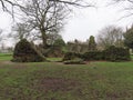 Ruins in the Abbey Gardens Royalty Free Stock Photo