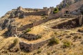 Ruins of Acrocorinth (acropolis of ancient Corinth), Gree Royalty Free Stock Photo