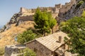 Ruins of Acrocorinth (acropolis of ancient Corinth), Gree Royalty Free Stock Photo
