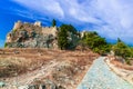 Ruins of Acropolis of Lindo, Rhodes, Dodecanese Islands, Greek Islands, Greece