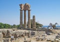 Ruins of acropolis in Rhodes