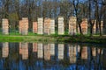 Ruins of the Admiralty in Palace Garden. Gatchina, St. Petersburg, Russia