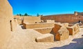Among the ruins of adobe fortress, Rayen, Iran Royalty Free Stock Photo